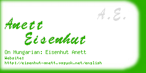 anett eisenhut business card